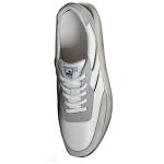 39Size White Grey Casual Genuine Leather Shoes Suede Upper