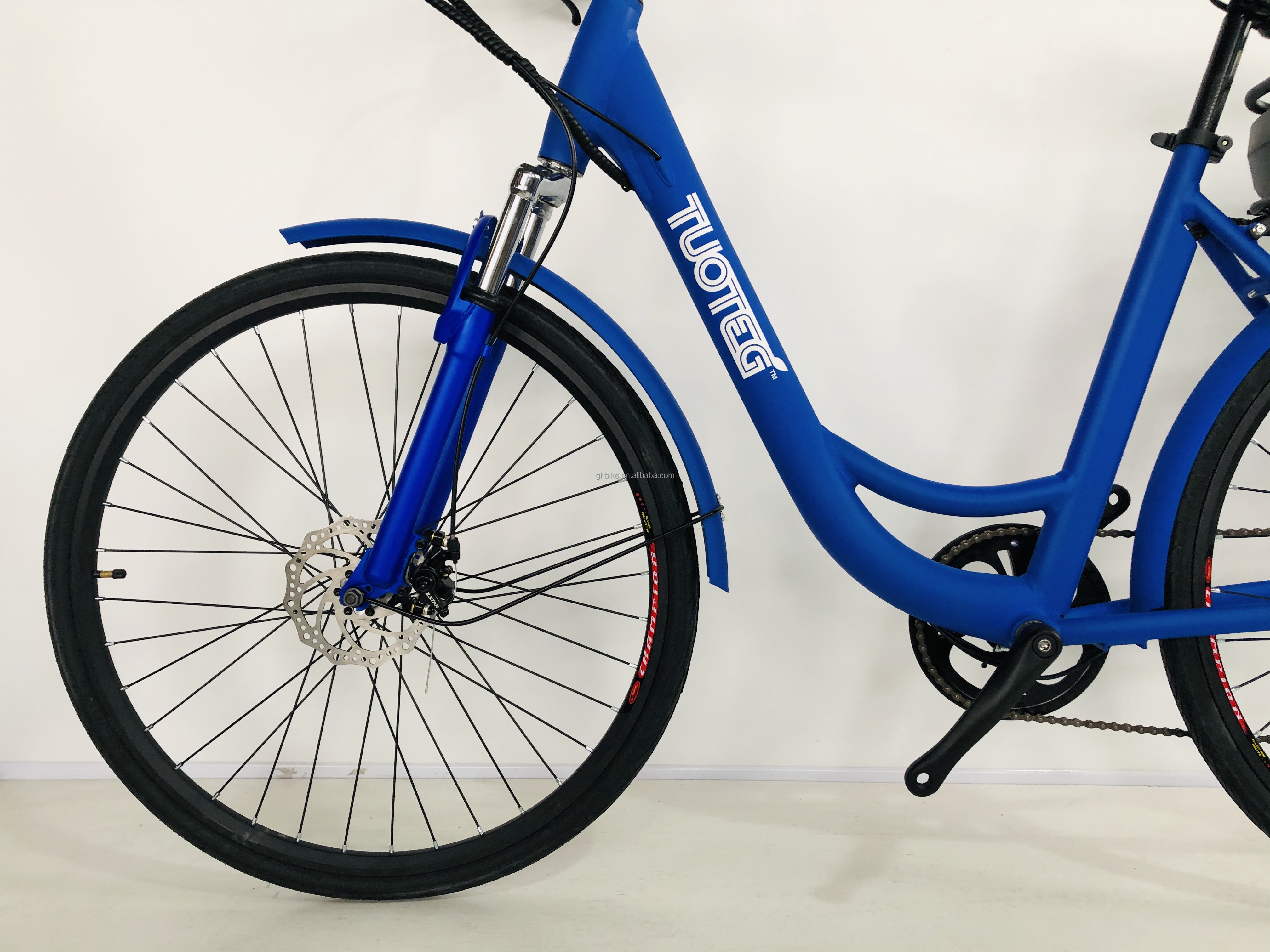 48V 500W 14AH 28MPH OEM Customized Women Lady Step Though Electric City Bike for Easy