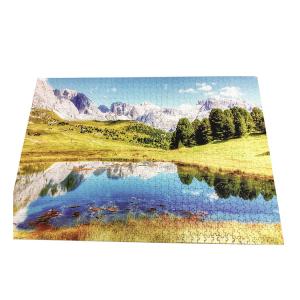 Quality 70x50cm 2.0mm Adult 3d Paper Jigsaw Puzzle 1000 Pieces For Games wholesale