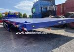 Three Axles Flat Bed Semi Trailer SINOTERCEL 40 Ft Semi Trailer