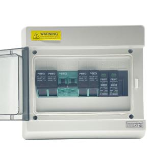 Quality 6 Strings Cold Steel Solar Pv Combiner Box 550V 1000V IP66 wholesale