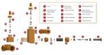 Southwest 12P160 7500PSI mud pump Fluid end module, MISSION "L" NEW STYLE MODULE