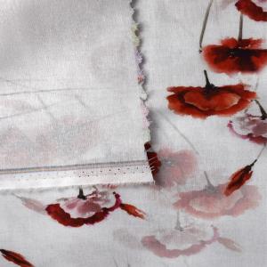 Quality Textiles Polyester Printing Fabric Ramie Cotton Plaid Linen Blend Fabric wholesale