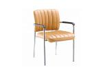 Metal Frame Fabric 79CM Office Visitor Chair / Training Staff Modern Office