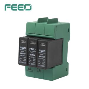 Quality DC SPD 40KA 1000V Solar Photovoltaic DC Surge Protector IP20 3P wholesale