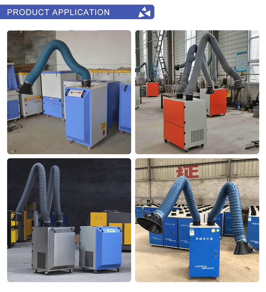 Compact 75kg Portable Laser Cutting Welding Smoke Extractor with 2 Filter Cartridges