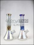 Ice Borosilicate Glass Bongs Drippy Beaker 10 Inch Multicolored Bubbler Smoking