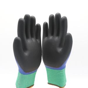 Quality Construction / Industry Nitrile Coated Work Gloves Resistant Abrasion High Safety wholesale