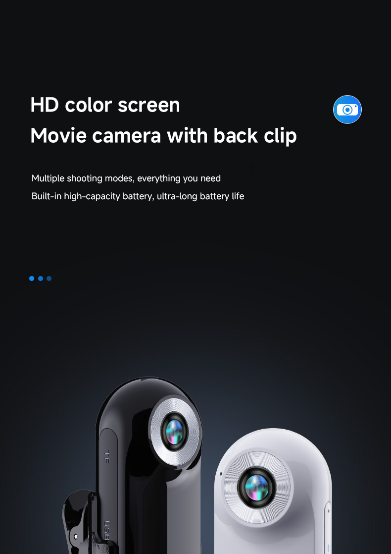 Outdoor Sports Pet Camera Collar ABS 1920*1080 Cat Camera Collar