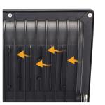 Waterproof Outdooor LED Flood Light SMD Aluminum High Output Rechargeable
