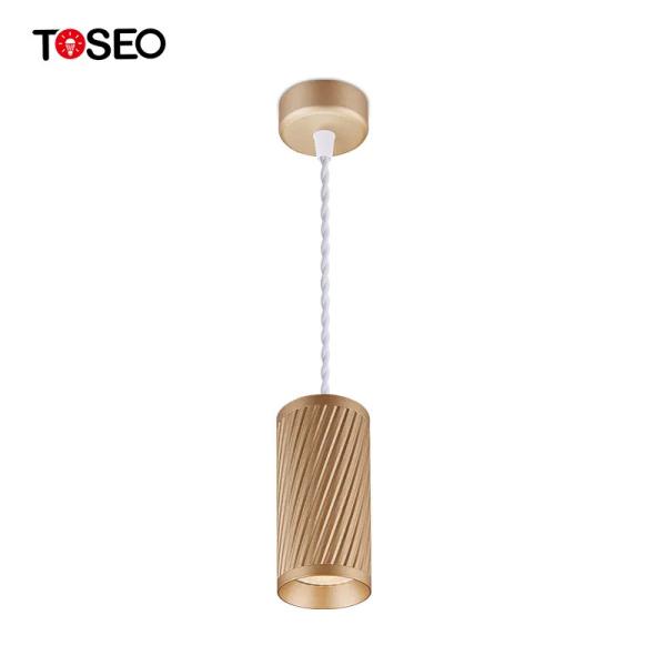Champagne Gold LED Chandeliers Ceiling Pendant Light GU10 Luxury 60xH130mm