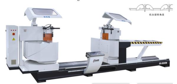 Cheap 5-axis CNC double head cutting saw for sale