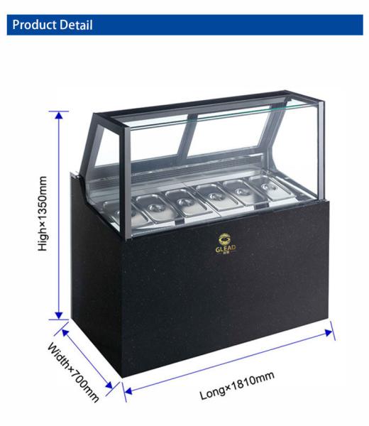 265KG Commercial Hotel Equipment With 1100W Power -18~-22℃ Temperature R404a