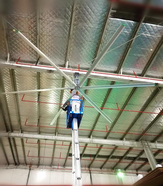 Big Wind Low Noise Ceiling Fans , 18ft Large Room Ceiling Fan For Commercial