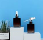 30ml Square Glass Essential Oil Bottle Travel Dropper Bottle