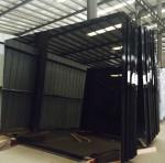 Blue Black Bronze laminated Tinted Float 10mm Toughened Glass Sheet