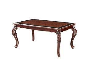 Quality French Paint Rectangular Marble Wood Dining Table wholesale
