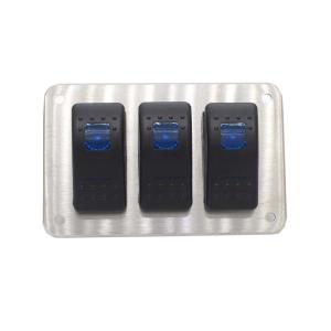 Quality 3 Gang Toggle Universal Rocker Switch Panel For Marine wholesale