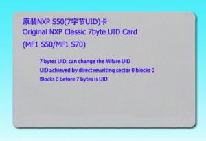Quality Original Classic 7byte UID Card (MF1 S50/MF1 S70) wholesale