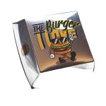 Food Industrial Custom Logo Burger Boxes in Eco-Friendly PVC Kraft Cardboard for