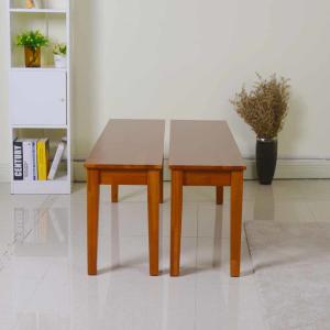 Quality Dining Room NC Painting 120*30*45.5cm Mahogany Solid Wood Stool wholesale