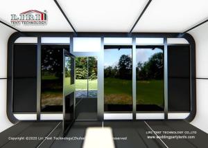 Quality Black White 8M Glamping House Multi Room Canopy Tent wholesale