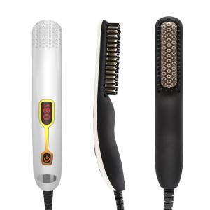 Quality 6 Adjustable Temperature 19W Beard Straightener Brush wholesale