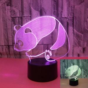 Quality New hot selling LED Panda 3D night lights Colorful touch visual stereo lights Illusion gift table lamp wholesale