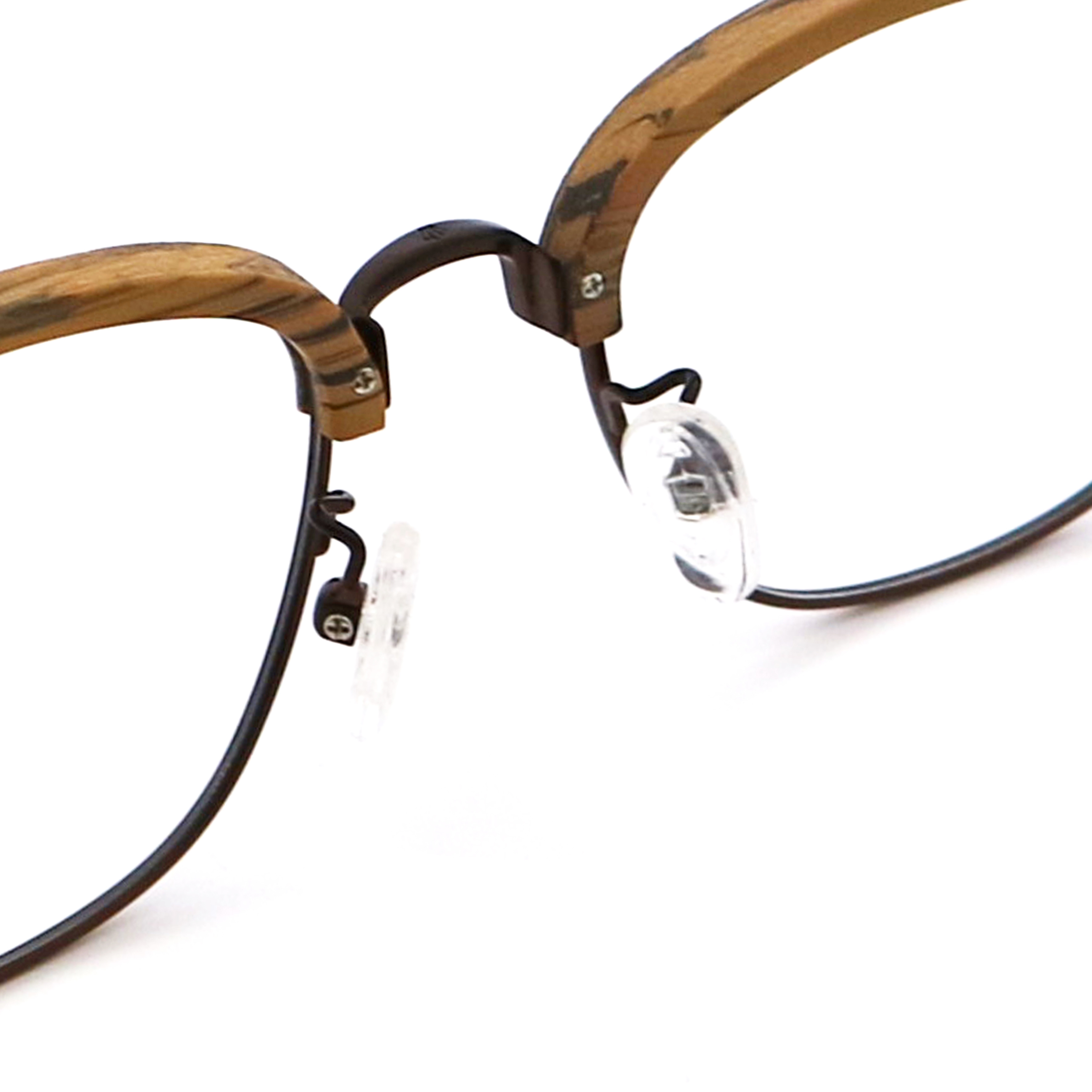 Wood Grain Eyeglass Frames Imitation Wood Acetate Glasses MR 3317