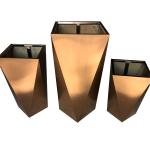 Waterproof unbreakable metal garden flower planter box outdoor