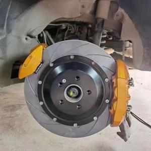 Quality 19In Rim Wheel Dual Rear Caliper Gold Aluminum Disc 360x28mm Grooved wholesale