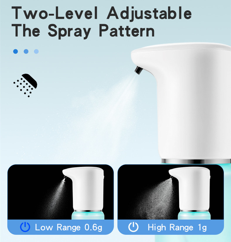 1200mAh Touchless Alcohol Spray Dispenser 400ML USB Recharging