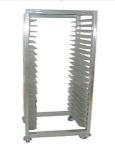 Wheeled Stainless Steel Display Racks Supermarket Bread Shelving