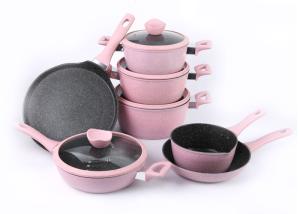 Quality Extra Large Forged Aluminum 28cm Pink Pots And Pans wholesale