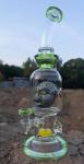 16 Inches Borosilicate Glass Bongs Tripl Honeycomb Perc Straight Tube Dab Rig
