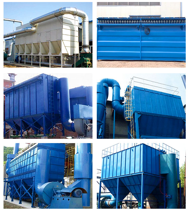 0.2 Micron Minimum Particle Size Blowback Pulse Bag Filter Dust Collector with 4 Pulse Valves