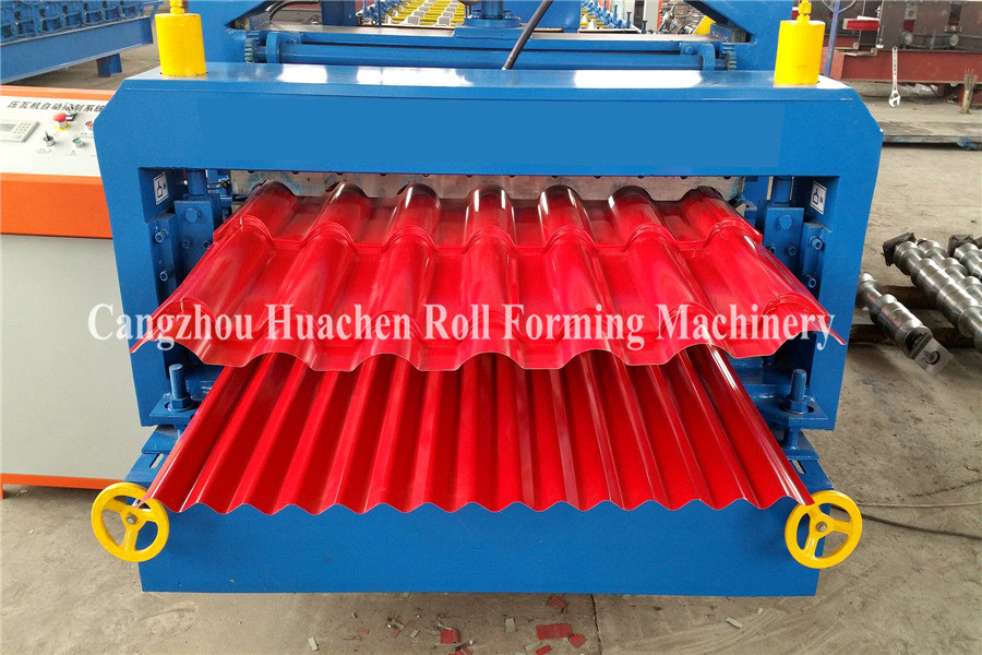 Steel Structure Metal corrugated double layer roll forming machine