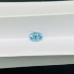 ZKZ Diamonds 1 Carat Size Oval Loose Lab Grown Blue Diamonds VVS2