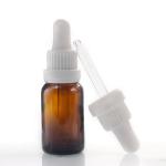 Aluminum Screw Cap Brown Glass Dropper Bottle 15ml Essential Oil Bottles