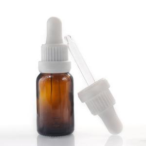 Quality Aluminum Screw Cap Brown Glass Dropper Bottle 15ml Essential Oil Bottles wholesale