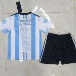 Quick Dry Kids Soccer Jerseys 120gsm Custom Name Football Jersey