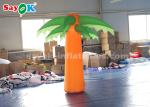 Green And Yellow Christmas Inflatable Lighting Decoration / Blow Up Tree
