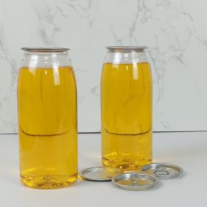 Quality Food Grade 500ml Plastic Container Bottles With Cans Lid Milk Cold Pressed Juices wholesale