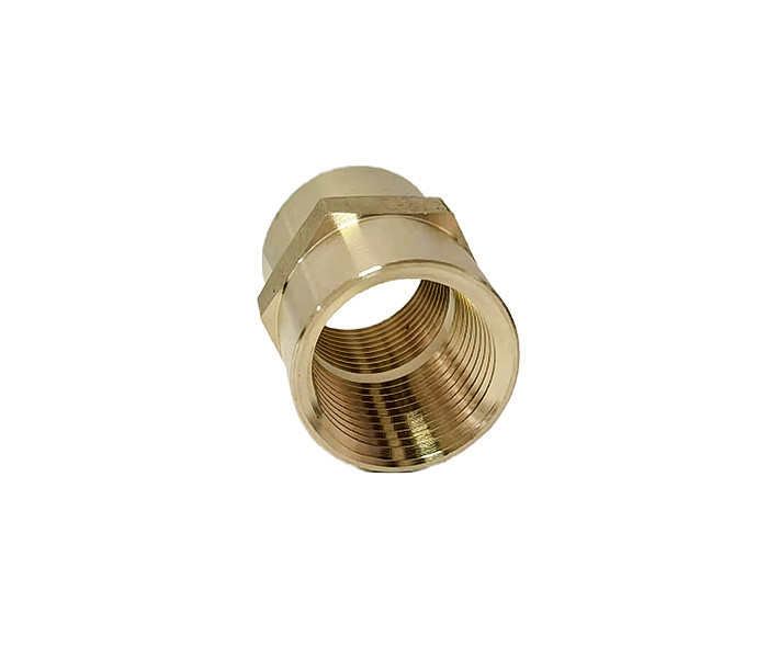 Brass Air Hose Fittings Hex Nipple Coupling 3/8 Inch NPT X 3/8 Inch NPT