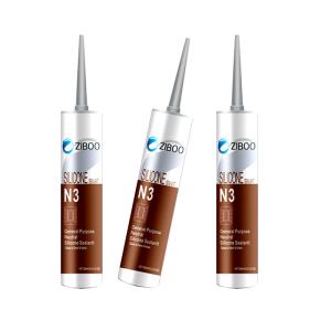 Quality 300ml cartridge Neutral Silicone Sealant For Glass Concrete Wood Steel Aluminium wholesale