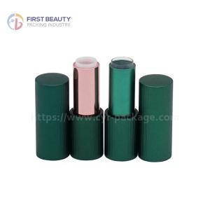 Quality Aluminum Green Color Empty Lip Balm Tube Lipstick Tube wholesale