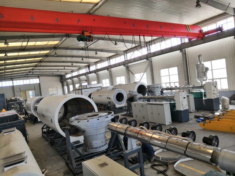 440kw HDPE Jacket Extrusion Line For PU Foaming Pre Insulated Pipe
