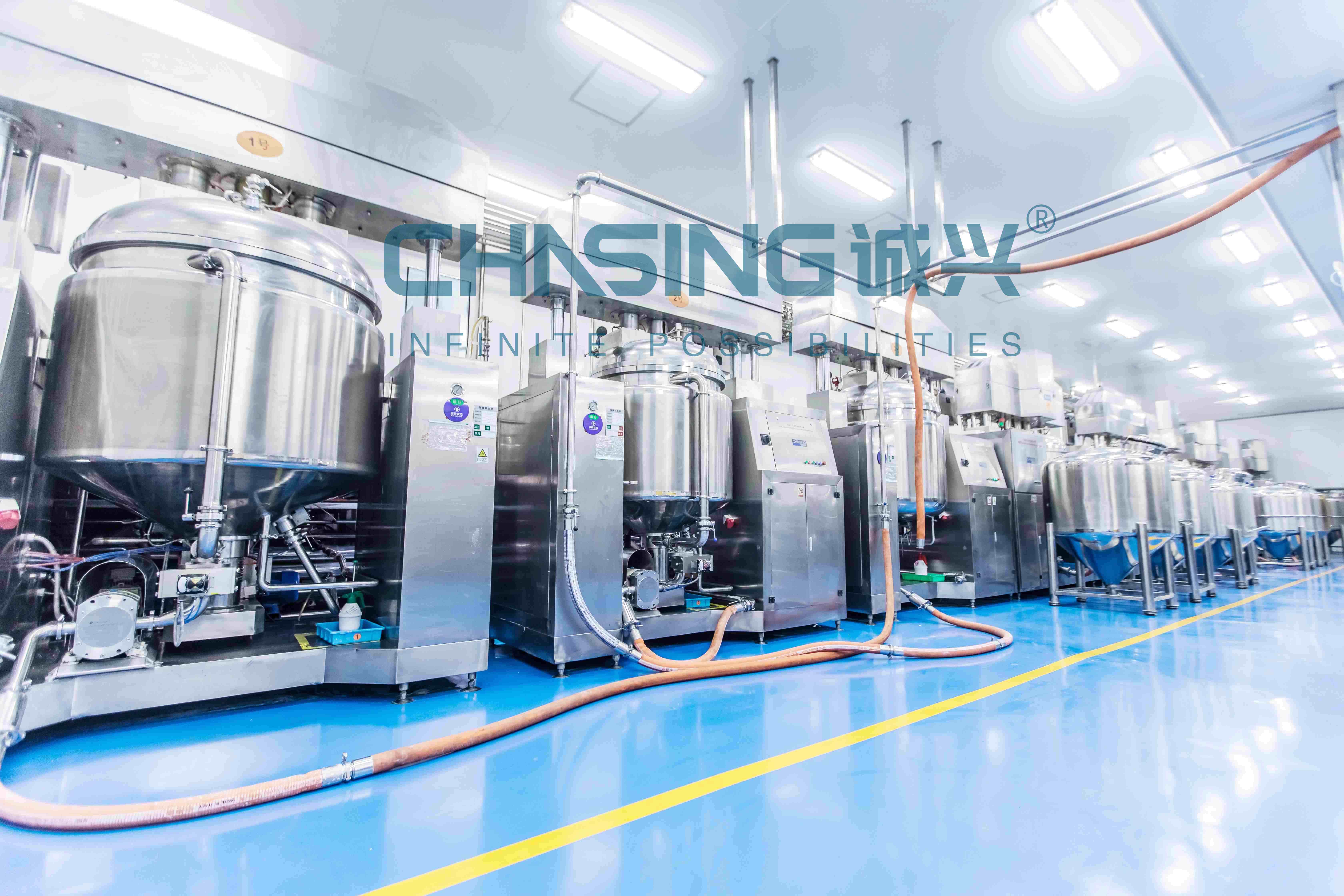 22KW Toothpaste Making Machine Toothpaste Mixing Machine Multi Stage Vacuum System