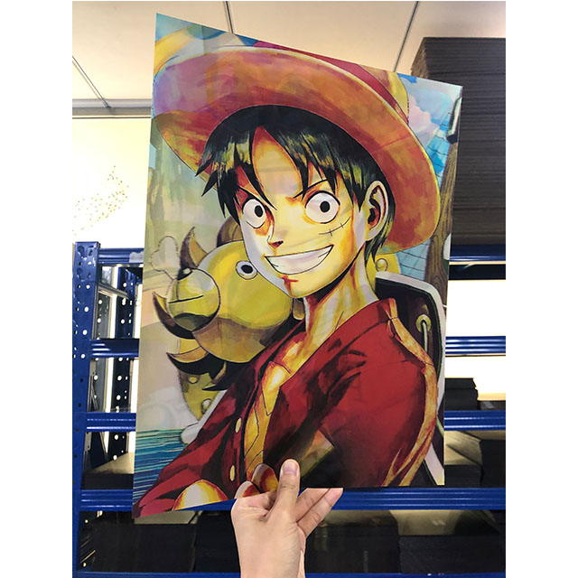 One Piece 3D Lenticular Poster Animation Characters Luffy And Zoro Prints