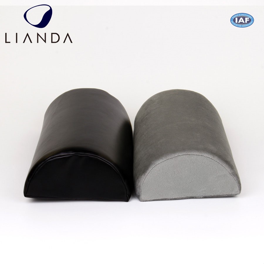 Half Cylinder Memory Foam Cushion , Black Foam Foot Rest Cushion For Office / Home
